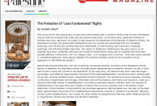 Attorney Suhaib Sharif's Article featured in This Week in Palestine - December Issue "Using the Law to Achieve Liberation"